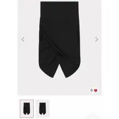 【新品未使用】KENZO ラップデザイン タイトスカート ブラック 38のサムネイル