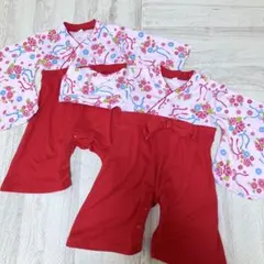 袴ロンパース　 80cm ひな祭り　イベント　双子　まとめ売り　ベビー服