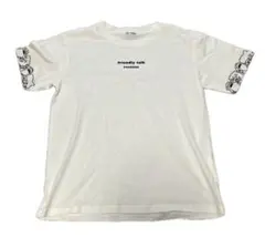 更に値下げしました！新品未使用　タグ無し　袖口グラフィック　白　ロゴサメTシャツのサムネイル