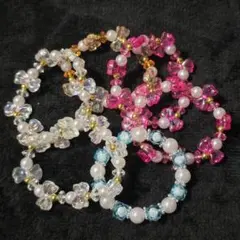 カラフル　子供用ビーズブレスレット　キッズ　セット　6本