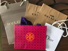 ショッピングバッグ　ブルガリ　ディオールなど