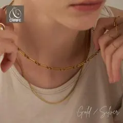 【半額に値下げしました!!】CRAIFE ゴールド シルバー ネックレス