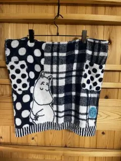 ムーミン　チェック　水玉　エプロン　タオル生地　カフェエプロン　腰エプロンのサムネイル
