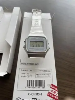 中古　美品　カシオ　F-91WS-7JH クリアーカラー