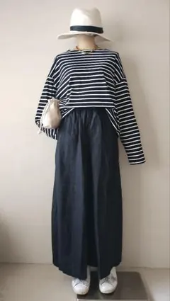 おぐ様 C7166 クロップドカットソー×キュロットコーデ