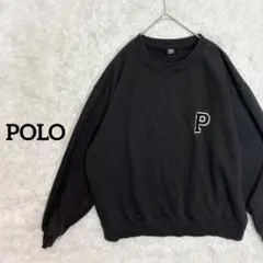 【ポロ】ビッグサイズトレーナー　XL メンズ　ダークグレイ カジュアル