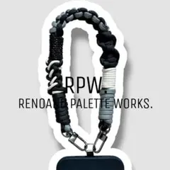 【0121】パラコード ハンドストラップ スマホストラップ ブラック グレー