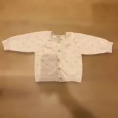 petit main 薄いピンク カーディガン 80