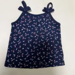 GAP ネイビー花柄リボン付きキャミソール