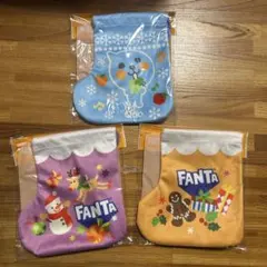 コカコーラ・Qoo ・FANTA ・ソックス巾着オーナメント