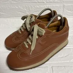 HERMES エルメス クイック レザー スニーカー 40 ブラウンのサムネイル