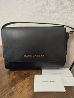 MARC JACOBS レザーショルダーバッグ ブラック
