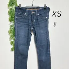 エドウィン・XS スリムフィット ダークブルーデニム カジュアル 柔らか生地