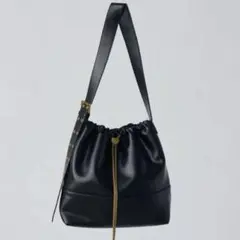 heart charm bag Y2K black leather idem