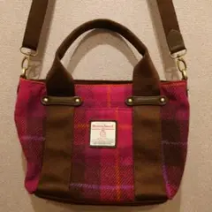 ikka　コラボ　美品　ハリスツイード　HARRIS TWEED トートバッグ