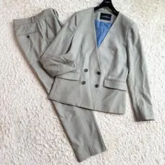 極美品/洗える✨グリーンレーベルリラクシング ダブル カチリラ パンツ