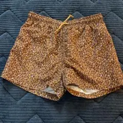 男の子用水着 茶色と黄色のドット模様　140cm