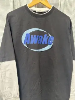 Awake グラフィック長袖Tシャツ　ブラック　90sのサムネイル