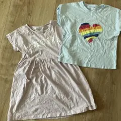 ワンピース、Tシャツセット　120