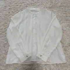 ハニーズ　GLACIER ホワイト ピンタック長袖シャツ Mサイズ
