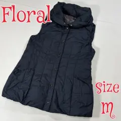 Floral フローラル　チュニックダウンベスト ネイビー Mサイズのサムネイル