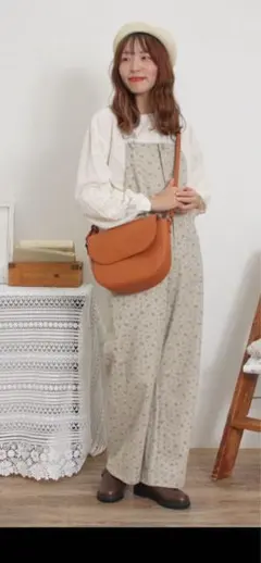 サマンサモスモス♡花柄アソートサロペットパンツ♡グレー
