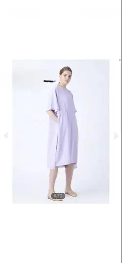 yori フクレサイドギャザーワンピース　ライトサックス　34 yori フクレサイドギャザーワンピース ライトサックス 34 - メルカリ