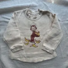 petit main おさるのジョージ　重ね着風トップス　90サイズ