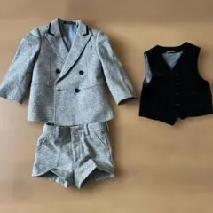 入園式・結婚式・七五三用　キッズ フォーマルスーツ 3点セット