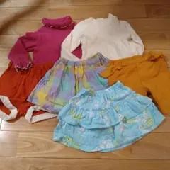 まとめ売り　長袖　ショートパンツ　スカート　90　６枚セットのサムネイル