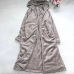 セレステラナ ルームウェア ロングカーディガン ガウン フード ふわもこ 可愛いのサムネイル