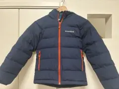 mont-bell キッズダウンコート 140 ネイビー
