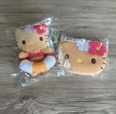 ハローキティ 日焼けキティ サンリオ当たりくじ 顔型ポーチ