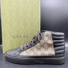 GUCCI GGスプリーム ハイカットスニーカー GUCCI 555197 箱付 - メルカリ