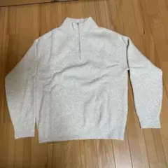 UNIQLO アイボリー ハイネックセーター M