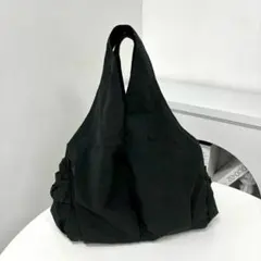 撥水 大容量 トートバッグ ブラック A4収納可 軽量 多機能 9ポケット 通勤