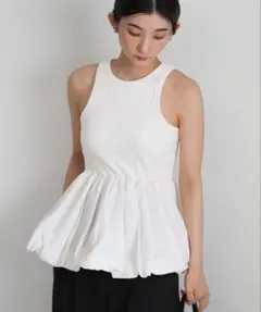 セレクトモカ カップ付きバルーンタンク　ホワイトのサムネイル