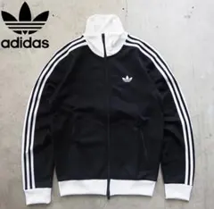 アディダス　adidas 黒/白 クラシック　トラックジャケット　ジャージ