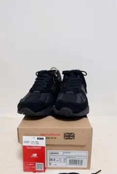 New Balance U991KK2 26cm トリプルブラック　美品