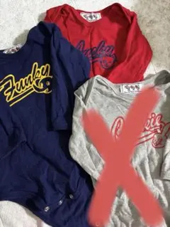 ロンパース赤、青2点セット※バラ売り不可