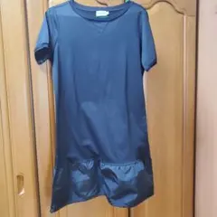 未使用☆MONCLER ブラック 半袖ワンピース Mサイズ