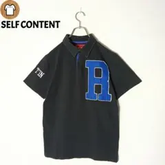SELF CONTENT ポロシャツ L 刺繍デザイン A115