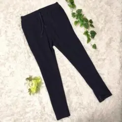 【nano&co】レディース　ストレッチパンツ　カジュアルパンツ　ネイビー
