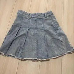 GU デニムプリーツミニスカートのサムネイル