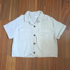 RETRO GIRL 半袖 シャツ アイボリー ホワイト 白 レトロのサムネイル