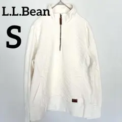 L.L.Bean エルエルビーン スウェットキルティング ハーフジップ S