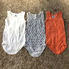 プチバトー　肌着　ロンパース　セット
