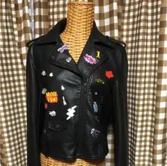 美品 ZARA BASIC ライダーズジャケット