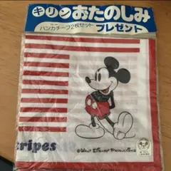 ハンカチーフ　2枚セット　三恵　Stars＆Stripes ミッキーマウス