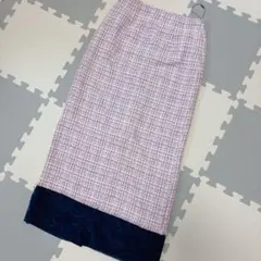 ツイードスカート ロングスカート スリット　COLONY2139 新品　チェック